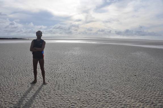 Maré baixa em Algodoal - PA